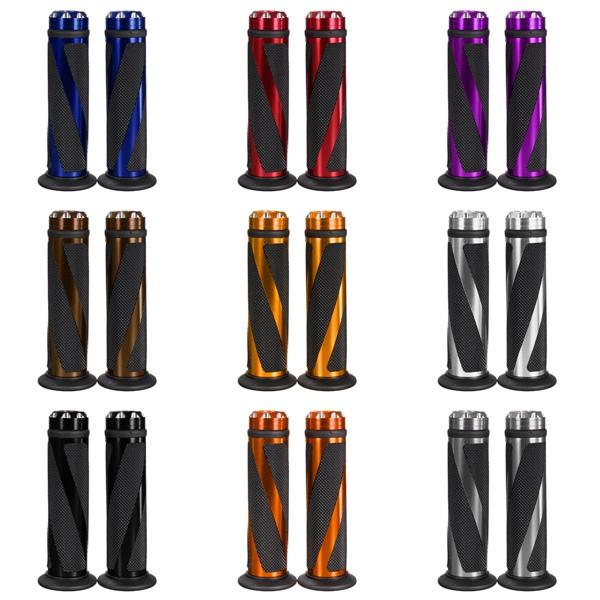 CNC Aluminum 7/8 Motorcycle Handlebar Rubber Hand Grips