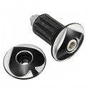 Pair 17mm Scooter Handlebar Plug Poker Pattern For Yamaha/Suzuki