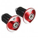 Pair 17mm Scooter Handlebar Plug Poker Pattern For Yamaha/Suzuki