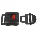 Clip Chin Strap Quick Release Buckle For Motorcycle Helmet Black Red