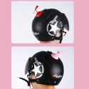 Motorcycle Helmet Wind Power Luminous Bamboo Dragonfly Leaf Propeller Suction Cup Full Face Helmet Decoration