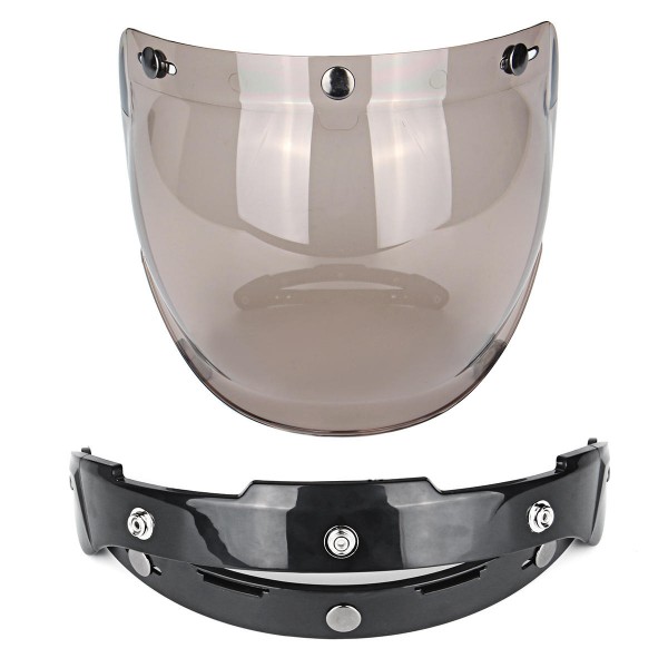 Open Face Motorcycle Helmet Bubble Visor Lens