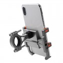 4.5-9cm 360 Degree Motorcycle-mounted Six-claw Aluminum Alloy Mobile Phone Bracket Bicycle Navigation Bracket Fixer