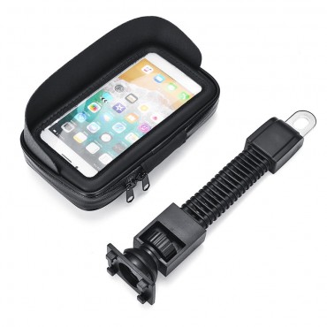 4.7inch Waterproof Sun Shade Anti-UV Cellphone GPS Holder Motorcycle Mount Case Bag