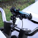 5V 2A Aluminum Alloy Phone Holder Mirror Handlebar For Motorcycle Octopus Stand Mobile