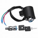 Ignition Key Coil Switch 3 Wire For Harley Davidson XL FX Round Barrel Key For Sportster For Dyna