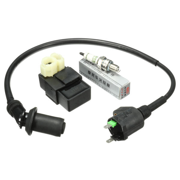 Scooter ATV Ignition Coil AC CDI Box Spark Plug For GY6 50cc 125cc 150cc