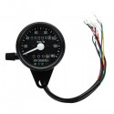 12V Motorcycle Dual Odometer KMH Speedometer Gauge LED Backlight Signal Light