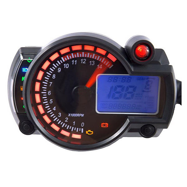 Adjustable Motorcycle Digital Speedometer LCD Digital Odometer