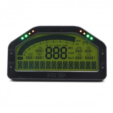 DO908 Bar/PSI KMH/MPH Dash Race Display Wire Harness Set Dashboard LCD Screen Gauge Waterproof Full Sensor Kit Dashboard