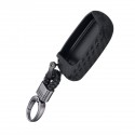 Carbon Silicone Remote Smart Key Fob Cover with Keychain For /Jeep/Dodge/Chrysler