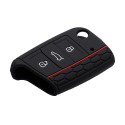 Silicone Car Key Case/Bag Protector Cover for Volkswagen VW Golf 7/Lamando/Skoda Octavia