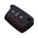 Silicone Car Key Case/Bag Protector Cover for Volkswagen VW Golf 7/Lamando/Skoda Octavia