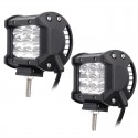 4 Inch LED Spot/Flood Beam Work Light Bar DC10-30V 27W 2295LM 6000K for Off Road Vehicle Truck Boat