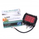 4Inch 12LED 24W Car Truck Off-road LED Work Light Bar Driving Fog Flood Beam Lamp Red Yellow