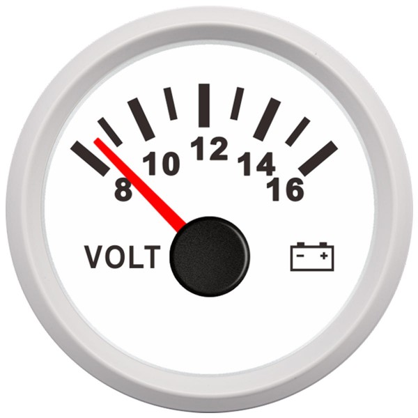 Volt Meter Gauge 8-16 Volts Caravan Boat Marine Voltmeter