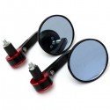 7/8 inch Motorcycle Motor Bike Bar End Rear View Mirror Rrounded