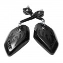 8/10mm Universal Motorcycle Motorbike Scooter Rear View Side Back Mirrors