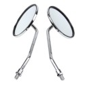 Pair Back View Motorcycle Mirrors Electric Bicycle Rearview Mirrors Moped 8mm Round