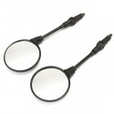 Round Motorcycle Folding Rear View Side Mirror M10x1.25mm