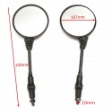 Round Motorcycle Folding Rear View Side Mirror M10x1.25mm