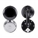 12V 130hz 126db/130db Single/Double Snail Air Horn Elbow Whistle Black Alloy For Car Trucks