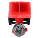 24V 300dB Red Dual Tone Electric Pump Air Loud Horn Snail Compact For Car Truck Motorcycle