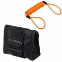 2m/6ft Reminder Cable Orange + Alarm Lock Bag For Motorcycle Bike