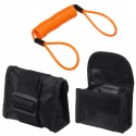 2m/6ft Reminder Cable Orange + Alarm Lock Bag For Motorcycle Bike