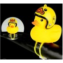 Cartoon Yellow Silica Wind Duck Helmet Horn Motorcycle Bicycle Light Shining Mountain Bike Handlebar Head Light Bell Accessories