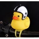 Cartoon Yellow Silica Wind Duck Helmet Horn Motorcycle Bicycle Light Shining Mountain Bike Handlebar Head Light Bell Accessories