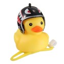 Cartoon Yellow Silica Wind Duck Helmet Horn Motorcycle Bicycle Light Shining Mountain Bike Handlebar Head Light Bell Accessories