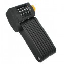 Coded Password Lock Folding Anti Theft 4 Digital Combination Bicycle Chain Black Yellow