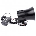 Motorcycle Car 6 Sound Loudspeaker Horn Speaker Alarm With Mic