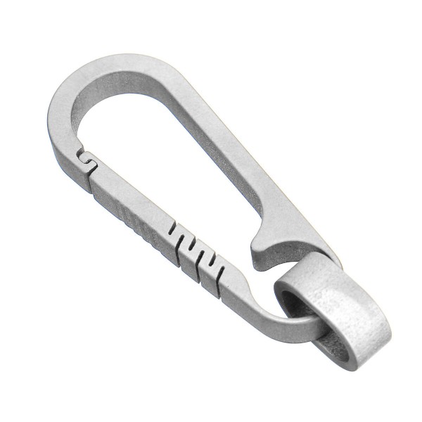 Titanium Keychain Key Ring Lightweight Hanging Buckle Outdoor Pocket Carabiner