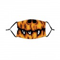 Halloween Adult Mask Decoration Dustproof Unisex Pumpkin Print Cotton Breathable Multi-Purpose Cosplay Mask