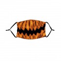 Halloween Adult Mask Decoration Dustproof Unisex Pumpkin Print Cotton Breathable Multi-Purpose Cosplay Mask