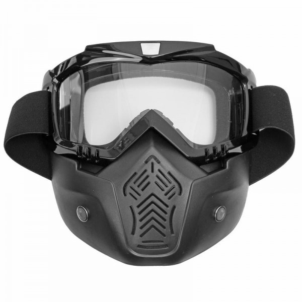 Motorcycle Helmet Face Mask Windproof Shield Goggles Detachable 8 Colors