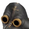 Plague Doctor Mask Halloween Costume Bird Long Nose Beak PU Leather Steampunk