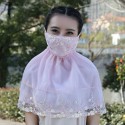 Sunscreen Mask Summer Outdoor Cycling Lace Shawl Dust Mask