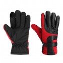 Motorcycle Leather Gloves Touch Screen Winter Warm Waterproof Red Blue Black Grey