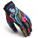 Motorcycle Racing Biker Full Finger Gloves Skeleton Bone