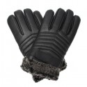 Thickened Tough Screenn PU Gloves Riding Racing Skiing Fishing Motorcycle Mountain Bike Black