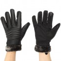 Thickened Tough Screenn PU Gloves Riding Racing Skiing Fishing Motorcycle Mountain Bike Black