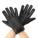 Thickened Tough Screenn PU Gloves Riding Racing Skiing Fishing Motorcycle Mountain Bike Black