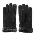 Thickened Tough Screenn PU Gloves Riding Racing Skiing Fishing Motorcycle Mountain Bike Black