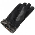 Thickened Tough Screenn PU Gloves Riding Racing Skiing Fishing Motorcycle Mountain Bike Black