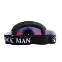 Double Lens Motorcycle Goggles Anti-fog UV Skiing Snowboard Racing Sunglasses Snow Mirror Glasses - Silver