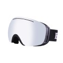 Double Lens Motorcycle Goggles Anti-fog UV Skiing Snowboard Racing Sunglasses Snow Mirror Glasses - Silver