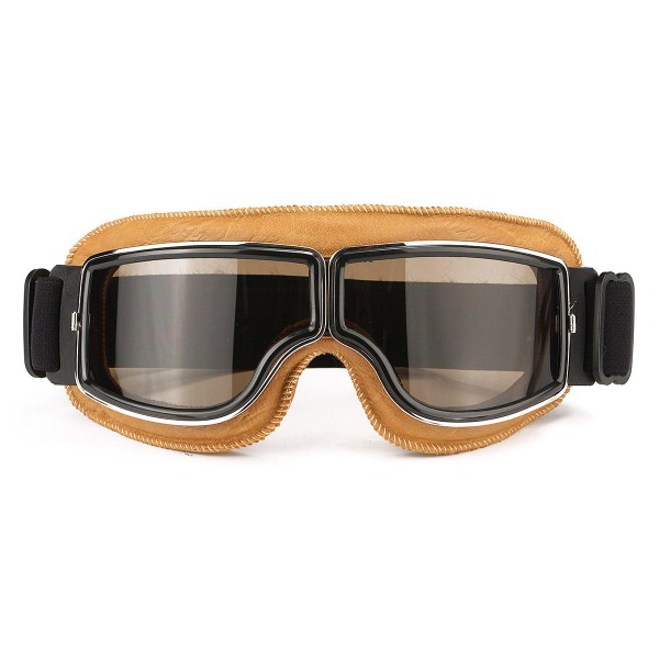 Motorcycle Flying Scooter ATV Goggles Helmet Glasses Goggles Yellow Frame